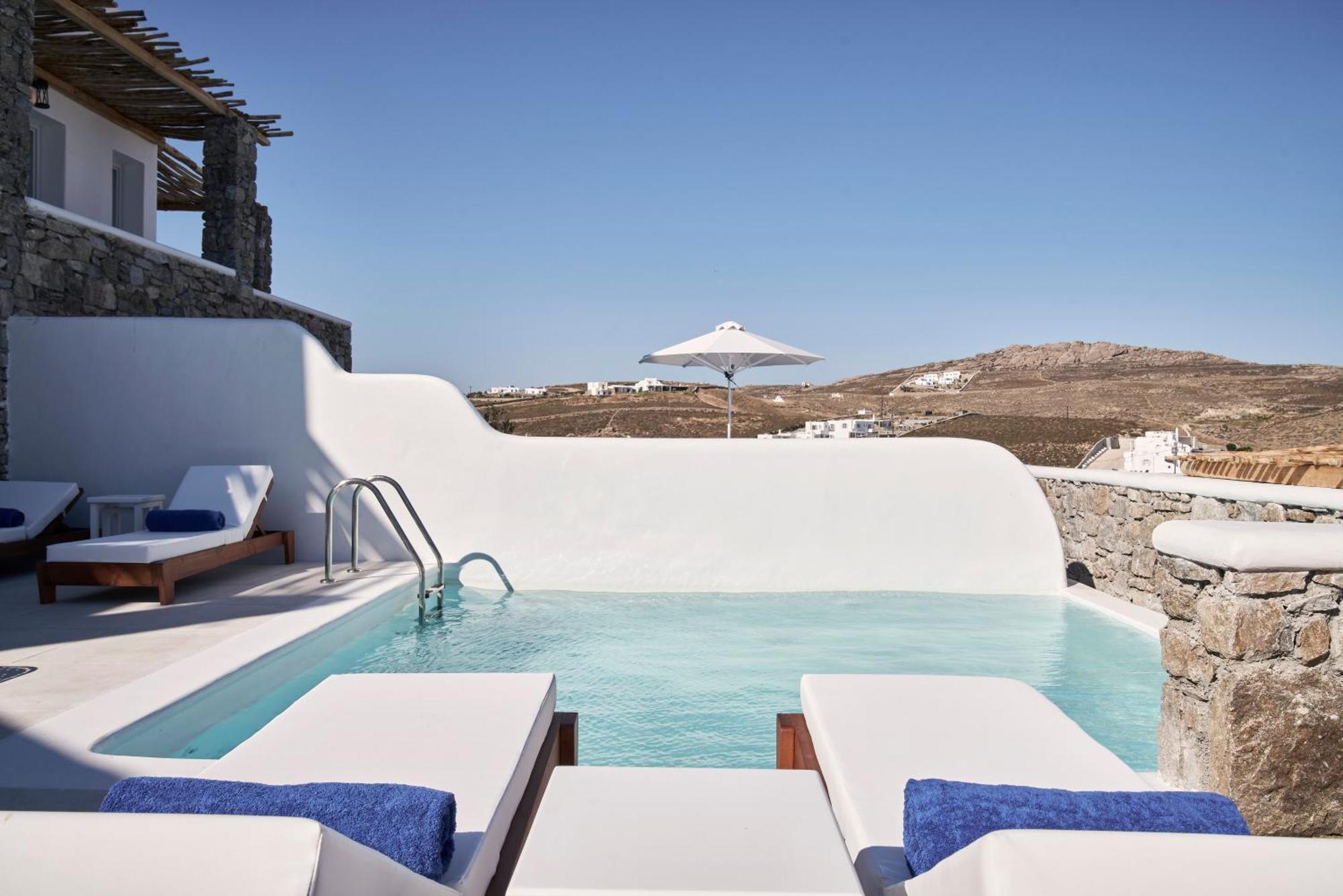 Katikies Villas Mykonos Elia  エクステリア 写真