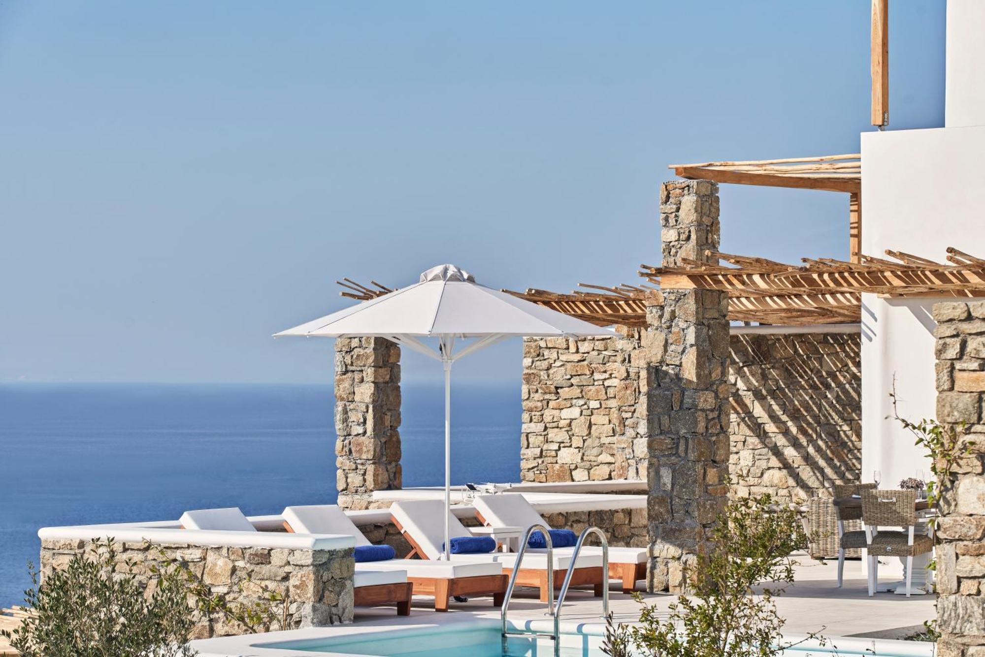 Katikies Villas Mykonos Elia  エクステリア 写真