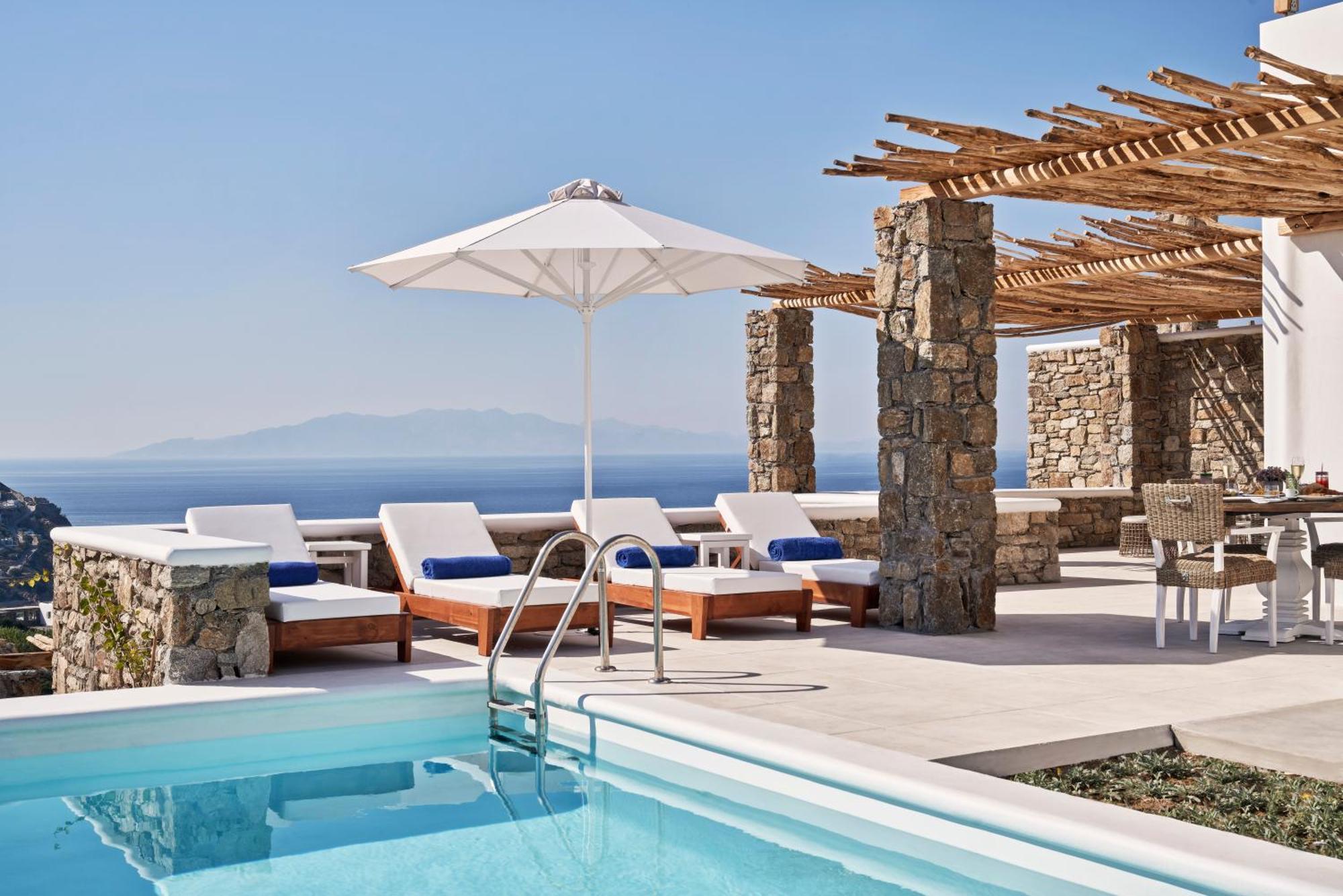 Katikies Villas Mykonos Elia  エクステリア 写真