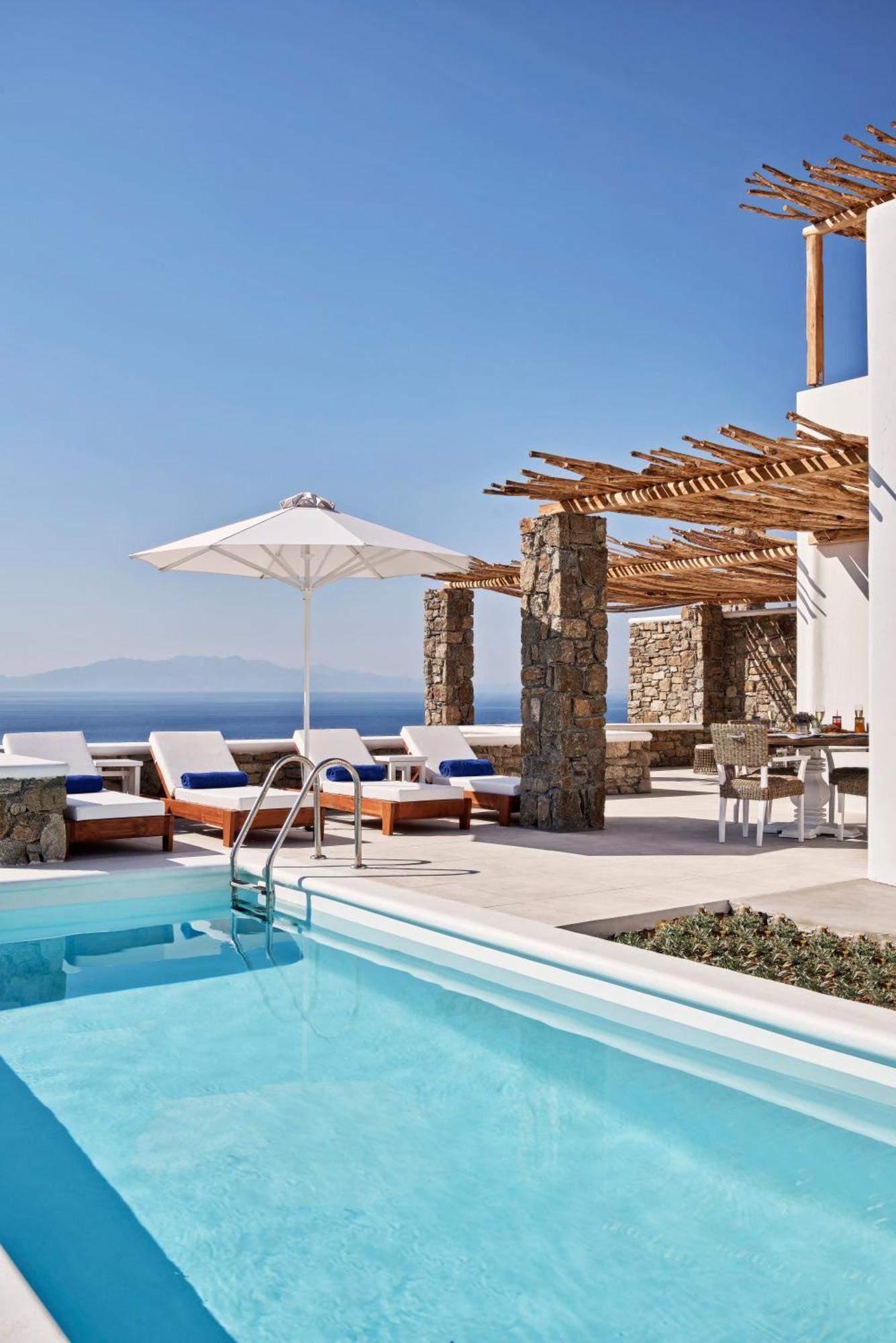 Katikies Villas Mykonos Elia  エクステリア 写真